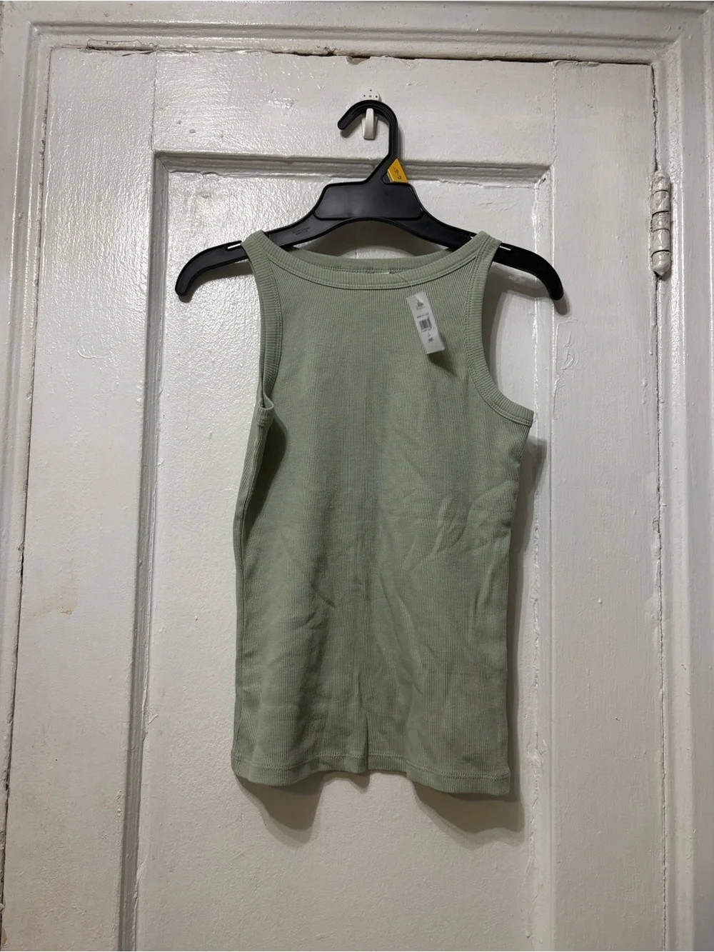 GAP Ribbed Tank Top - Light Sage Green